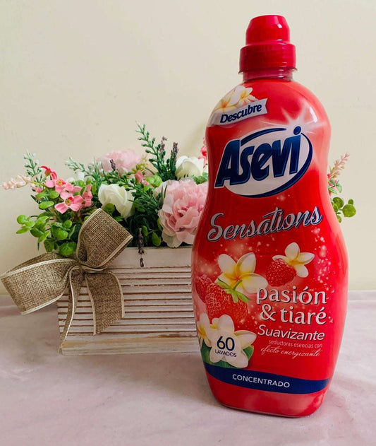 Asevi Passion & Tiare (Strawberry Passion) - Concentrated Fabric Softener - costadelsouthport.com